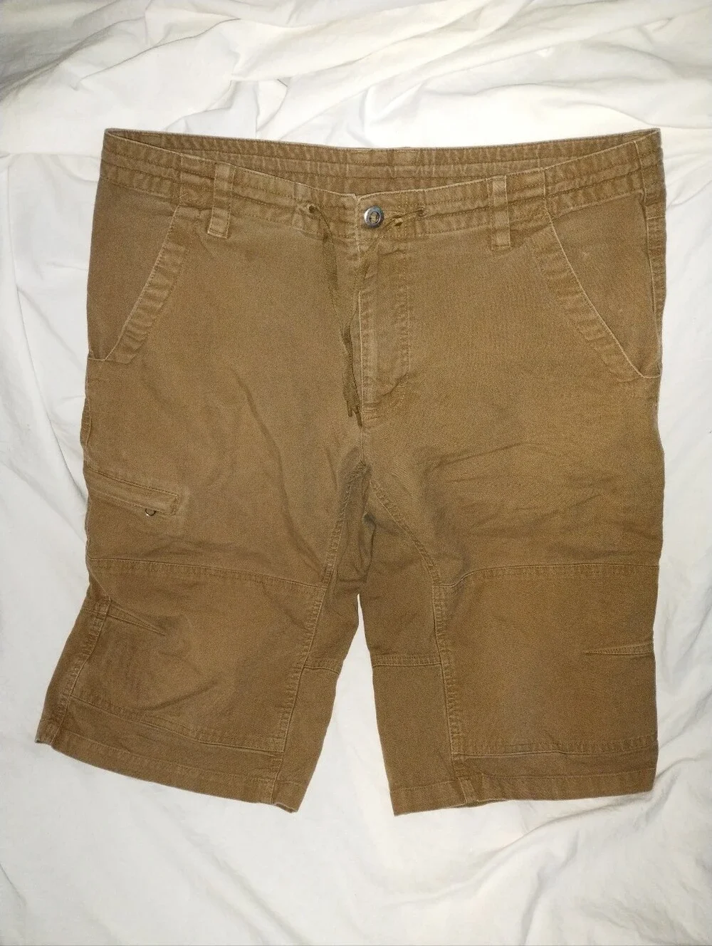 Men's Patagonia Khaki Cargo Brown Shorts Size Large Camping Hiking